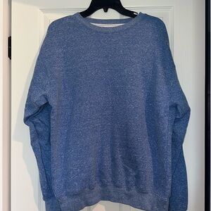 blue sweatshirt